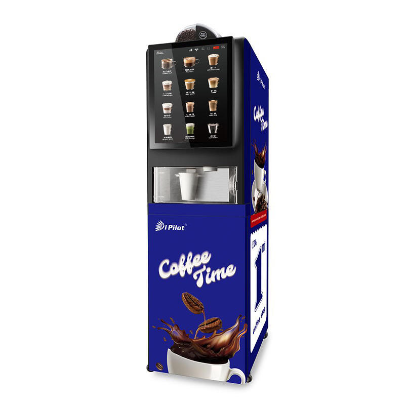 Pilot 2025 OEM Professional Fully Automatic Coffee Machine19'' Inch Large Touch Screen Multi-functional 24 Flavors Espresso Coff