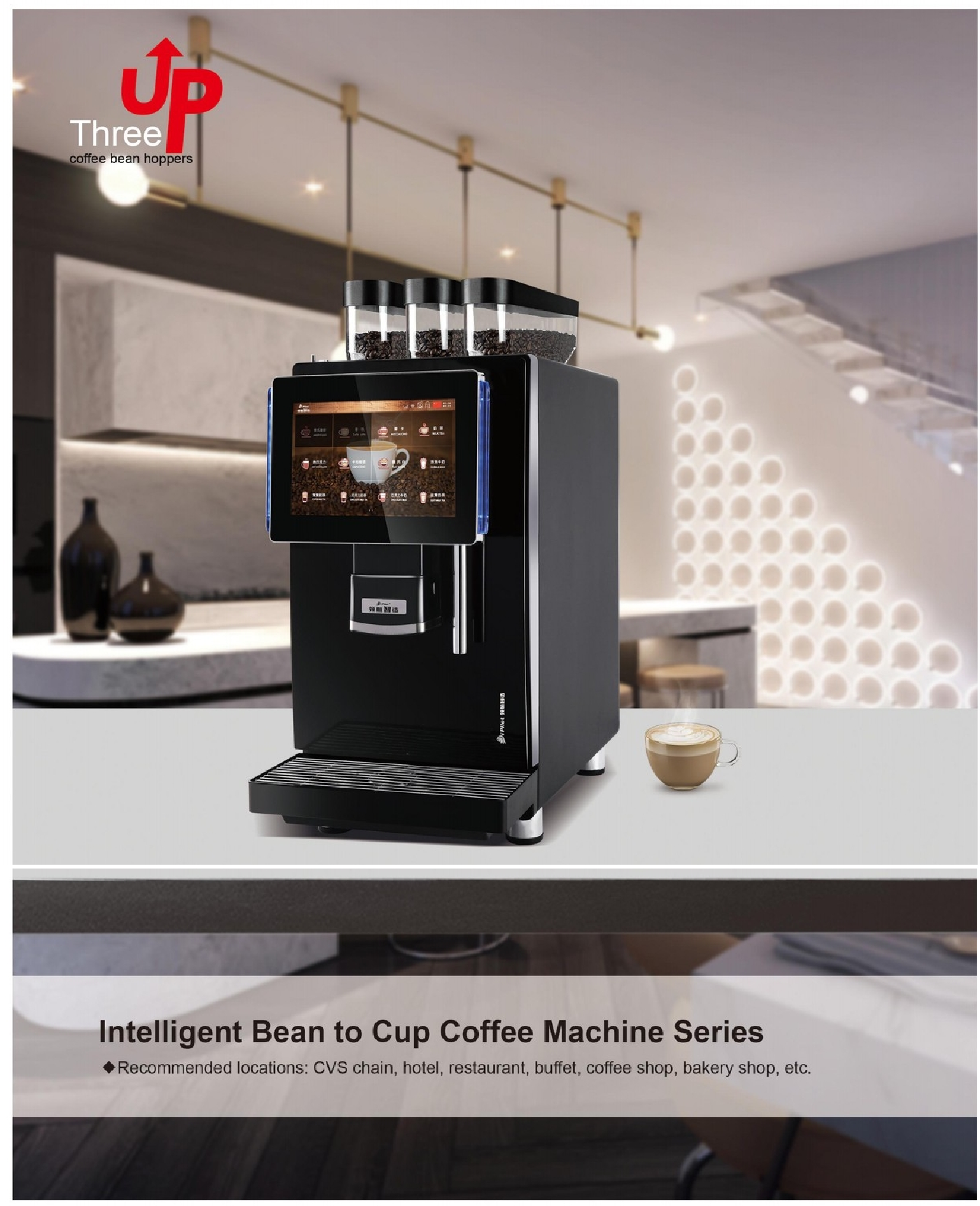 Máquina Automática Inteligente de Café de Grano a Taza QA700 GT
