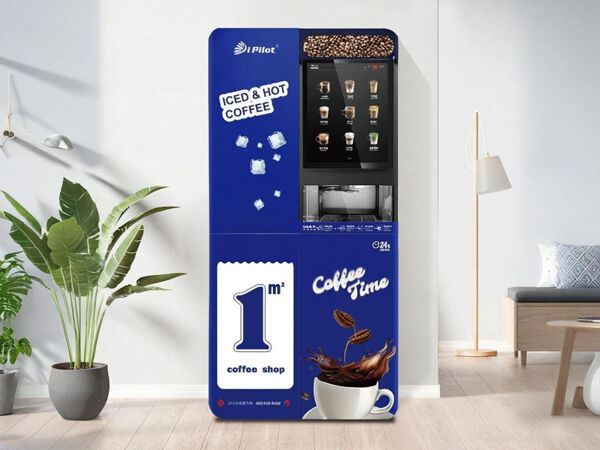 Kallt och varmt pegaso | En självbetjäningskaffebutik med färskt malda kaffebönor, lämplig för alla årstider