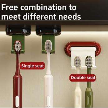 縦置きタイプの歯ブラシホルダーは、狭い浴室カウンターの課題をどのように解決するか？