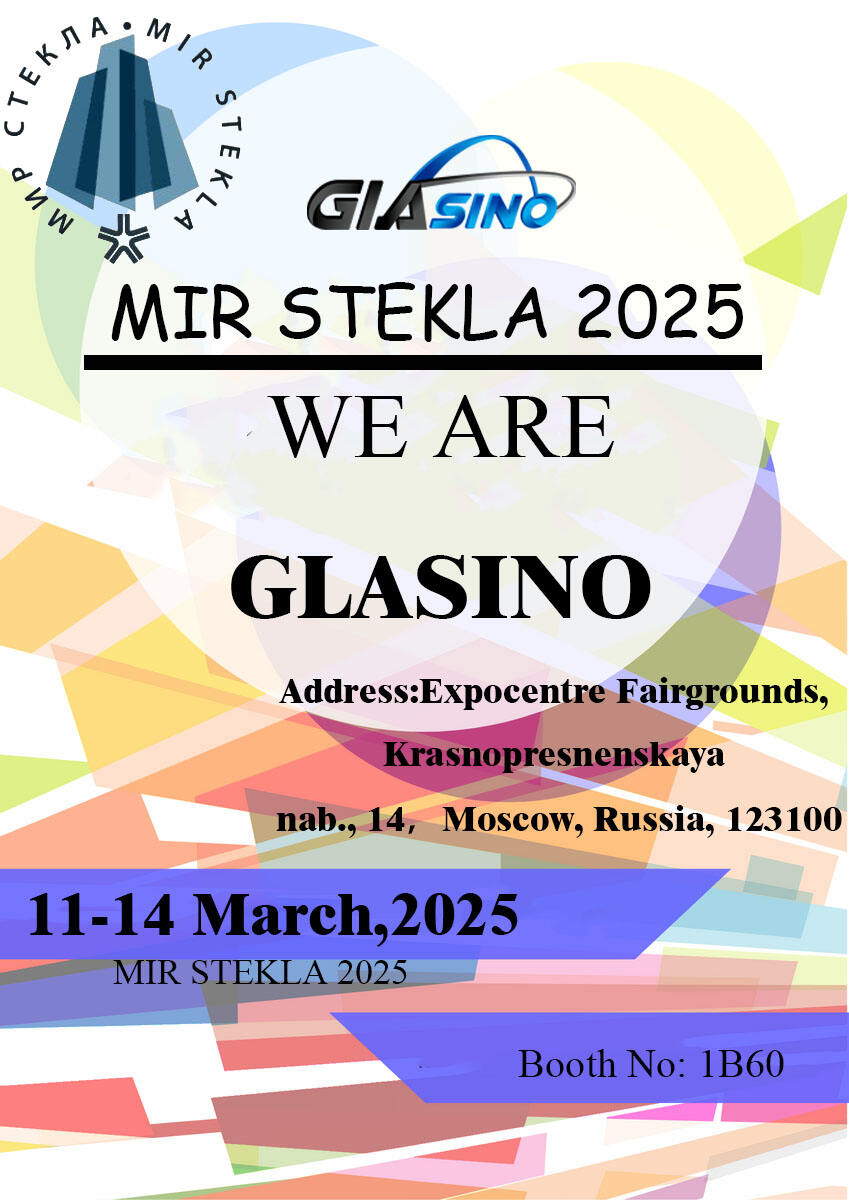 Glasino will participate in Expocentre Glass 2025 on March 11. to 14 place. 2025. Our booth number is 1B60. Hope to see you there!