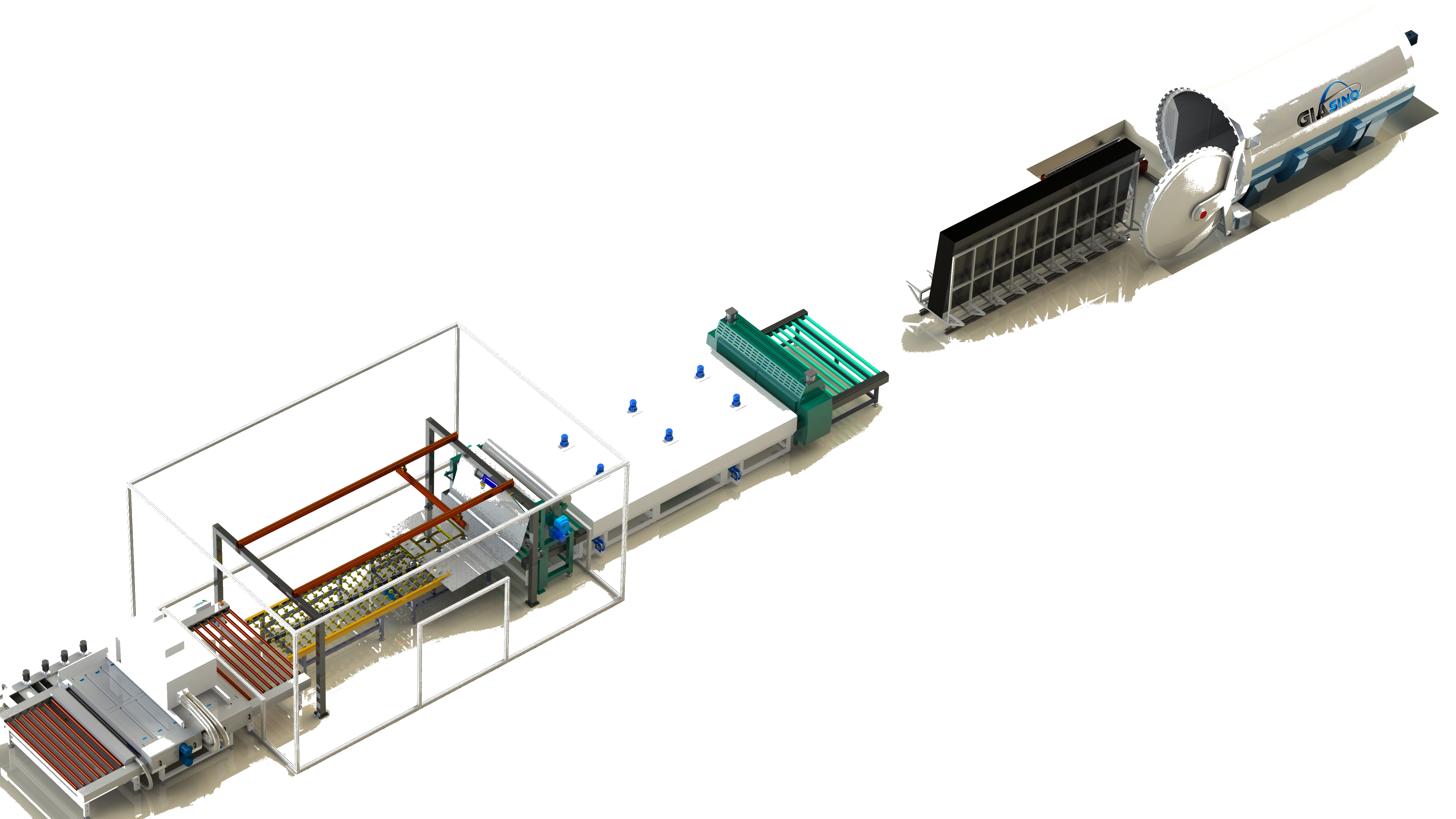 PVB Automatic Laminated Glass Production Line