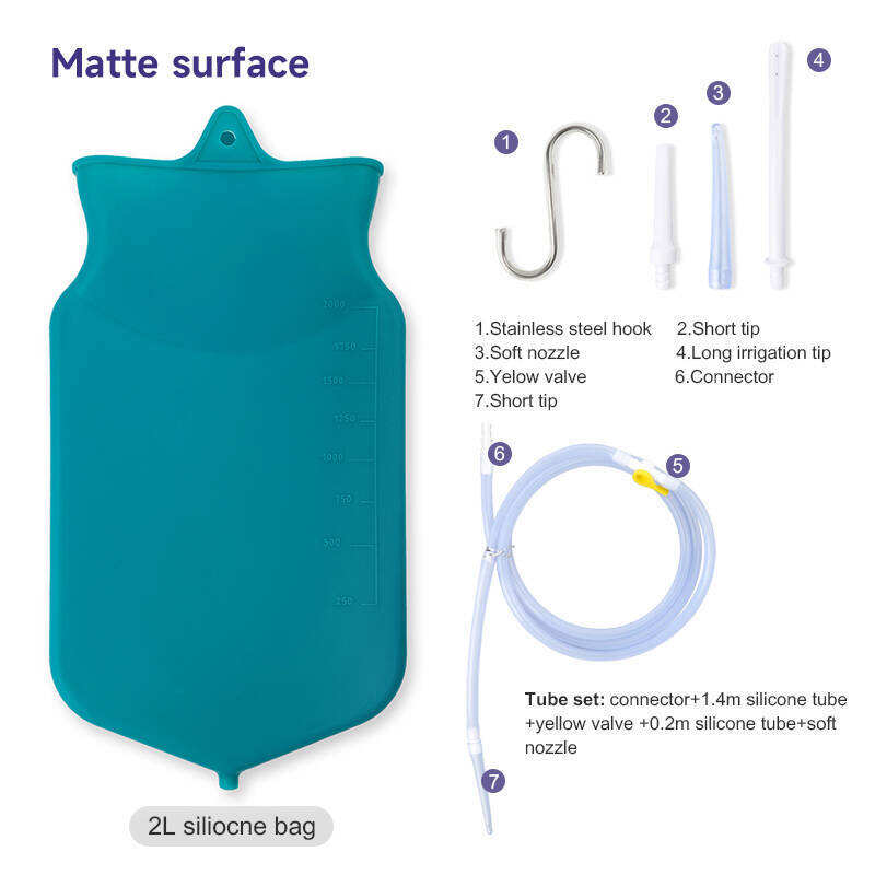 Silicone enema bag kit