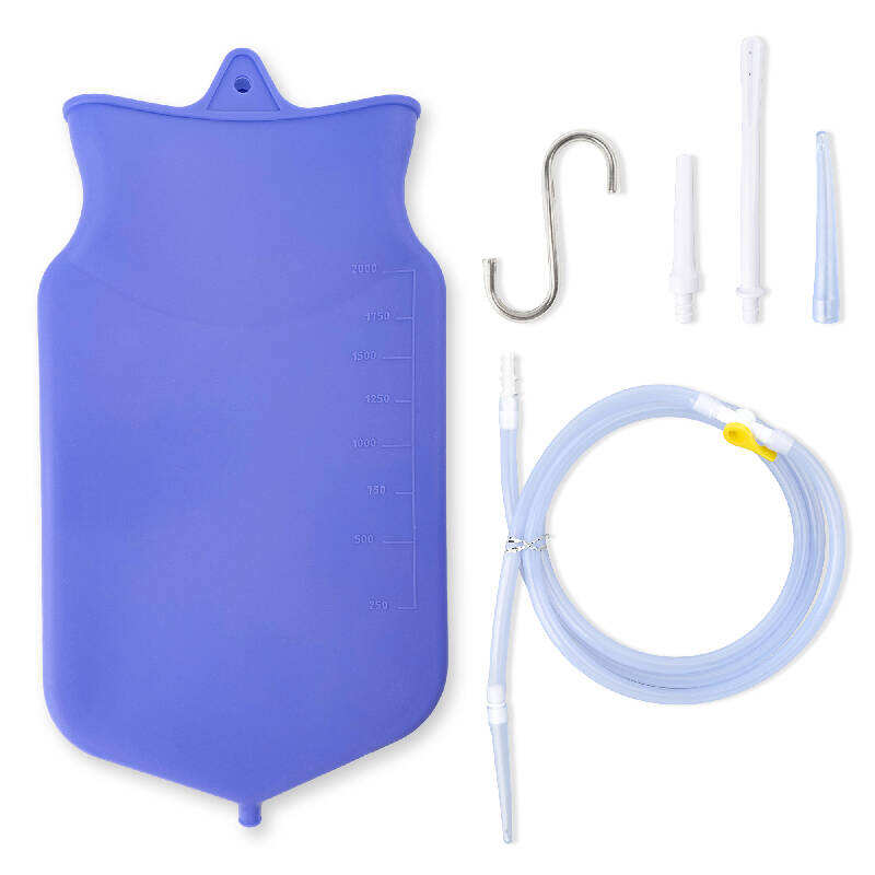 Silicone enema bag kit