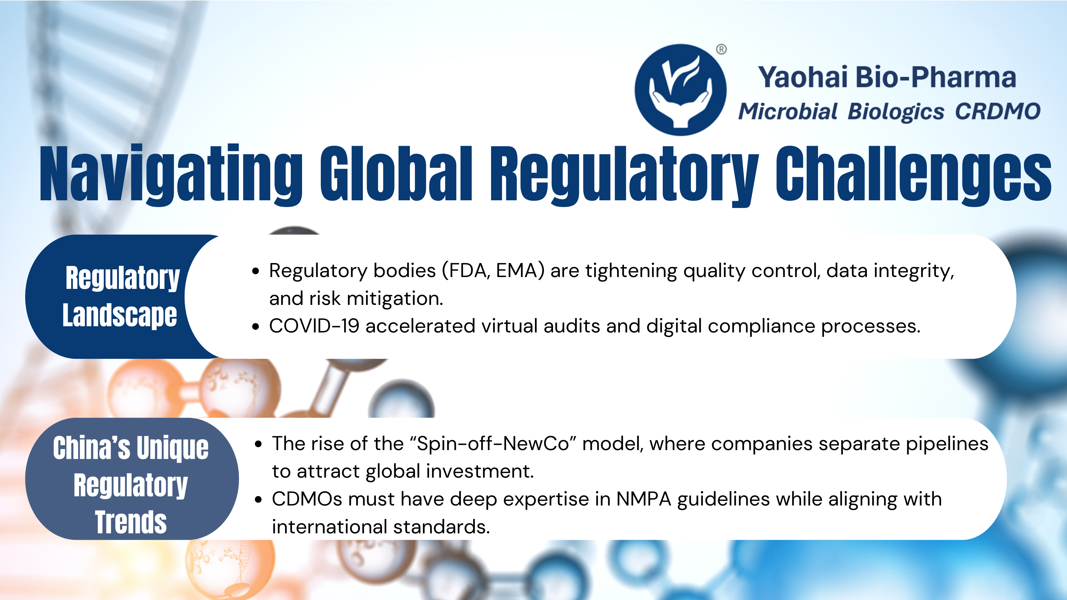 Cómo navegar en el complejo entorno regulatorio con un CDMO