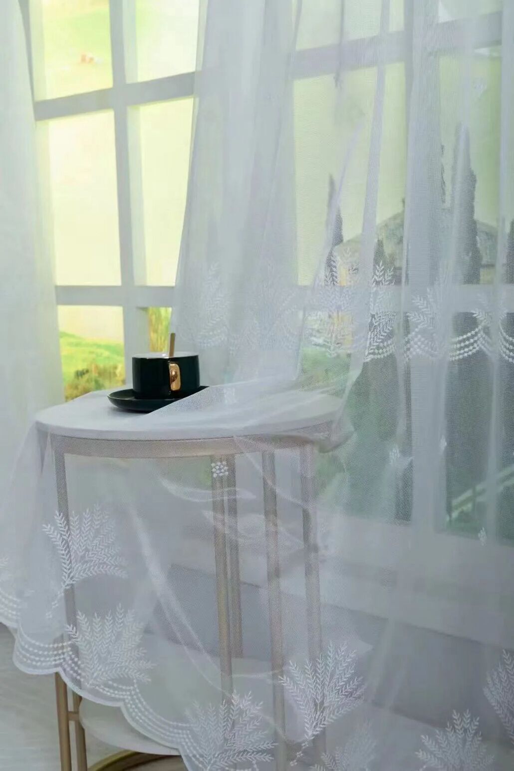 Foulola News:HDXZ/XYT/DKDG/XXLS/JGZ/SSEL/SWMT Embroidered Sheer manufacture