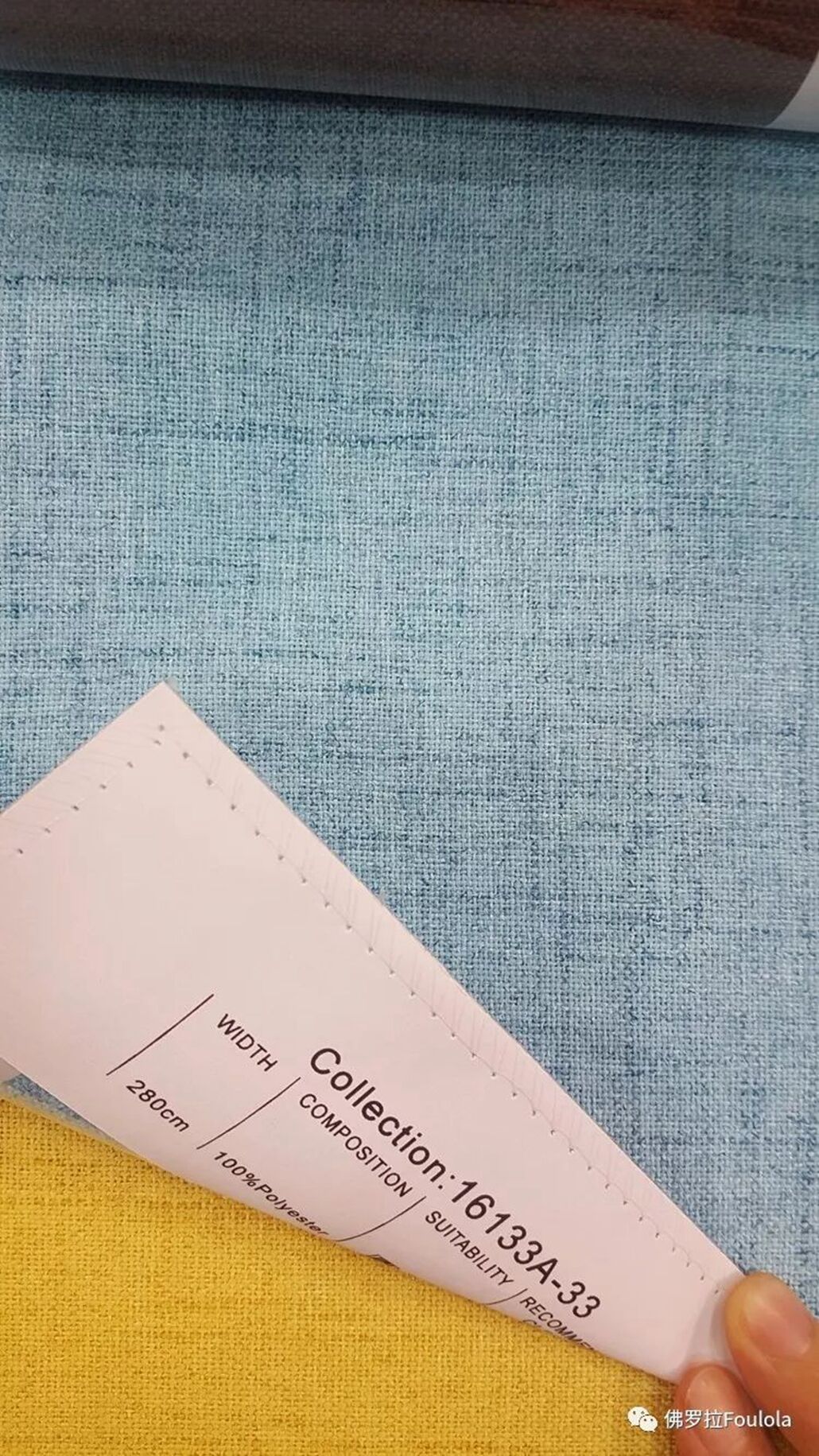 Foulola：16133A# Series,2.8/3.2m Two Sided Artwork Linen Fabric supplier