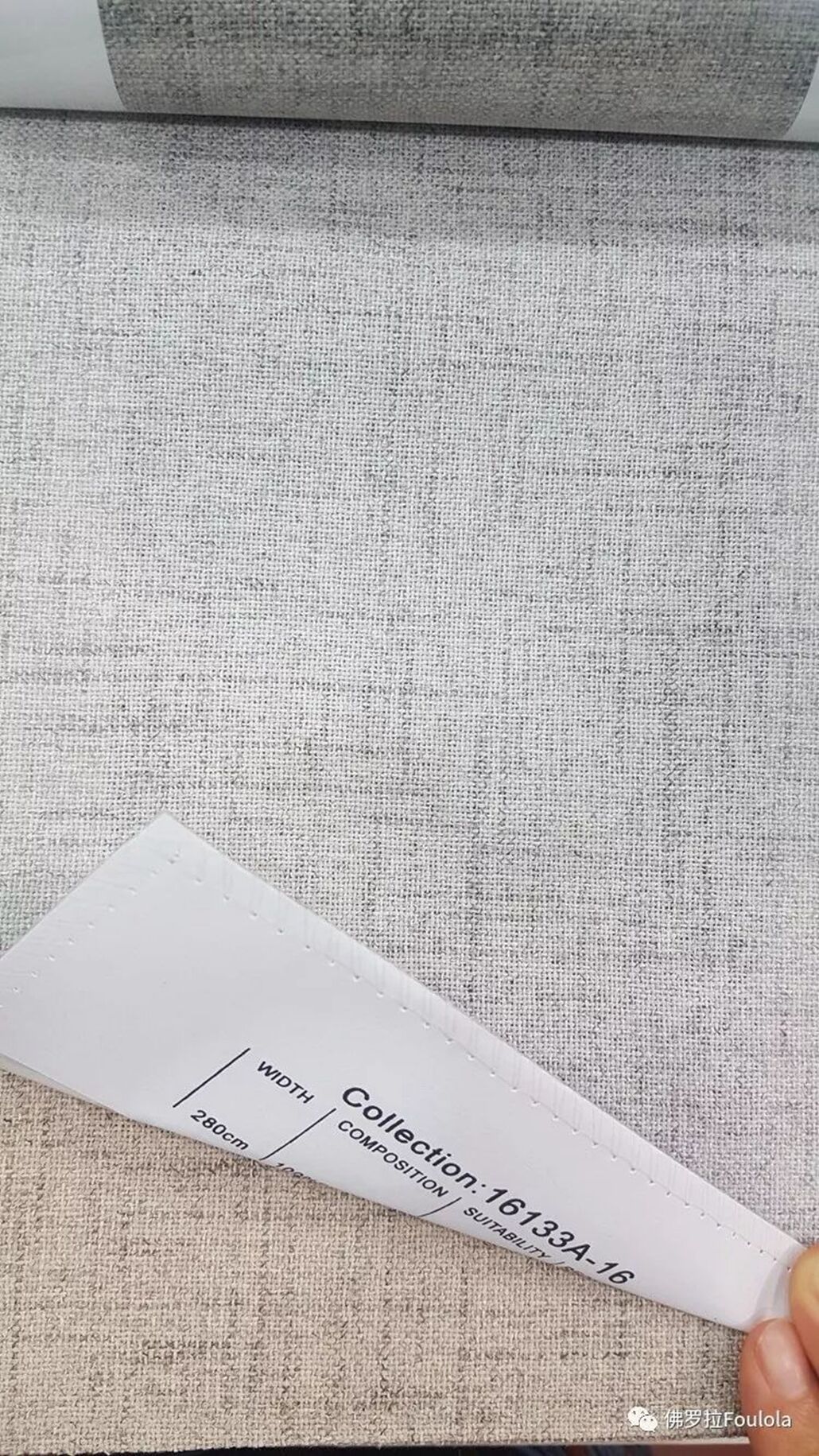 Foulola：16133A# Series,2.8/3.2m Two Sided Artwork Linen Fabric factory