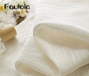 فولولا نيوز: ستارة شيفون بعرض 3.0 متر بنسيج عالي الجودة على شكل كتان وقطعة قماش - رقم الطراز #