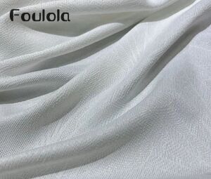 Foulola Nyheter: 2,8/3,2 m Bredd Broderi Linnestil genomskinlig gardin