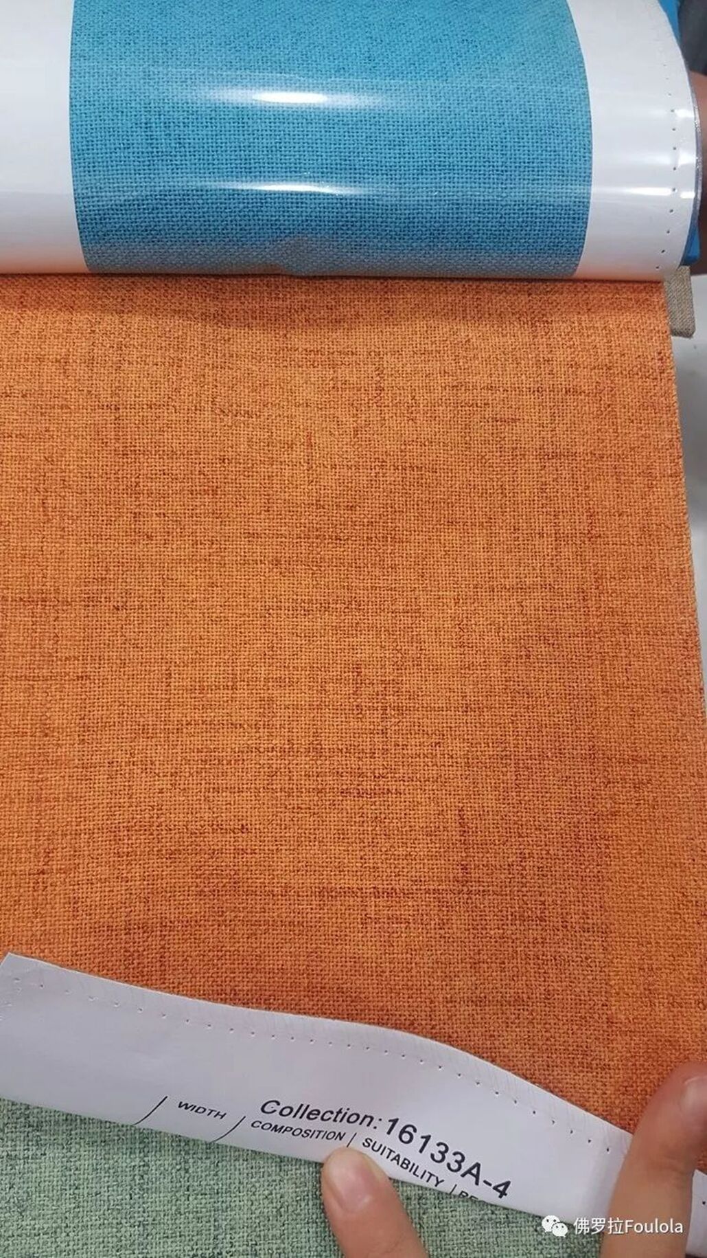 Foulola：16133A# Series,2.8/3.2m Two Sided Artwork Linen Fabric supplier