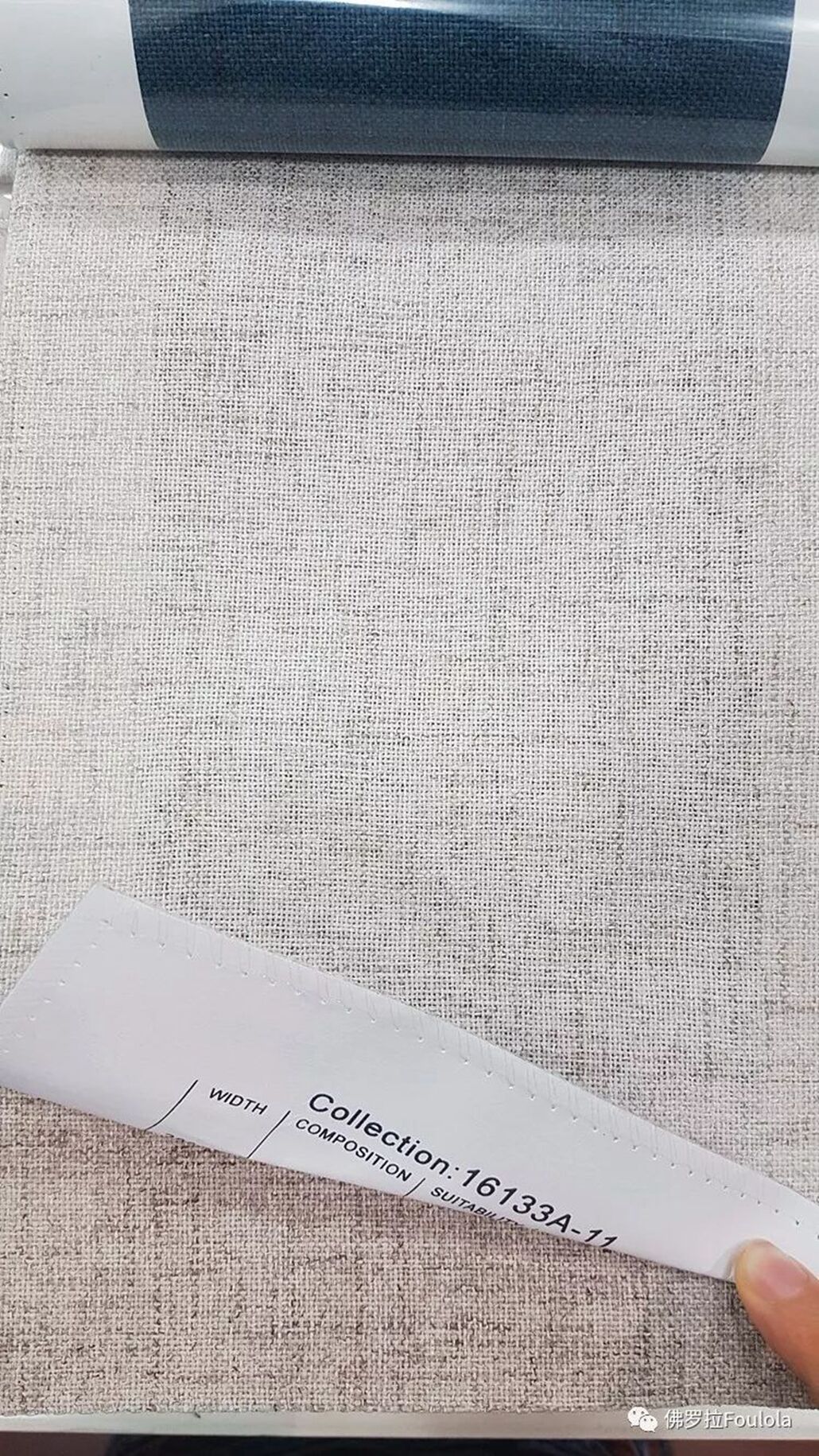 Foulola：16133A# Series,2.8/3.2m Two Sided Artwork Linen Fabric details