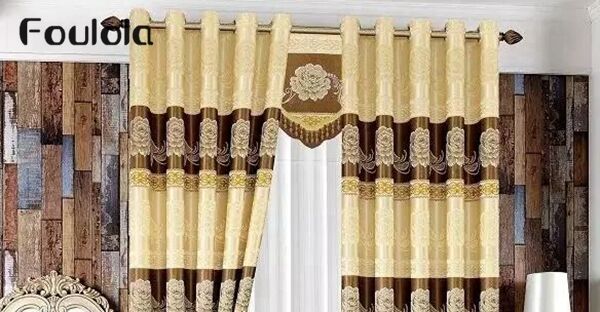 Foulola  Cheap Jacquard Curtain Fabric, 171gsm 480g/m