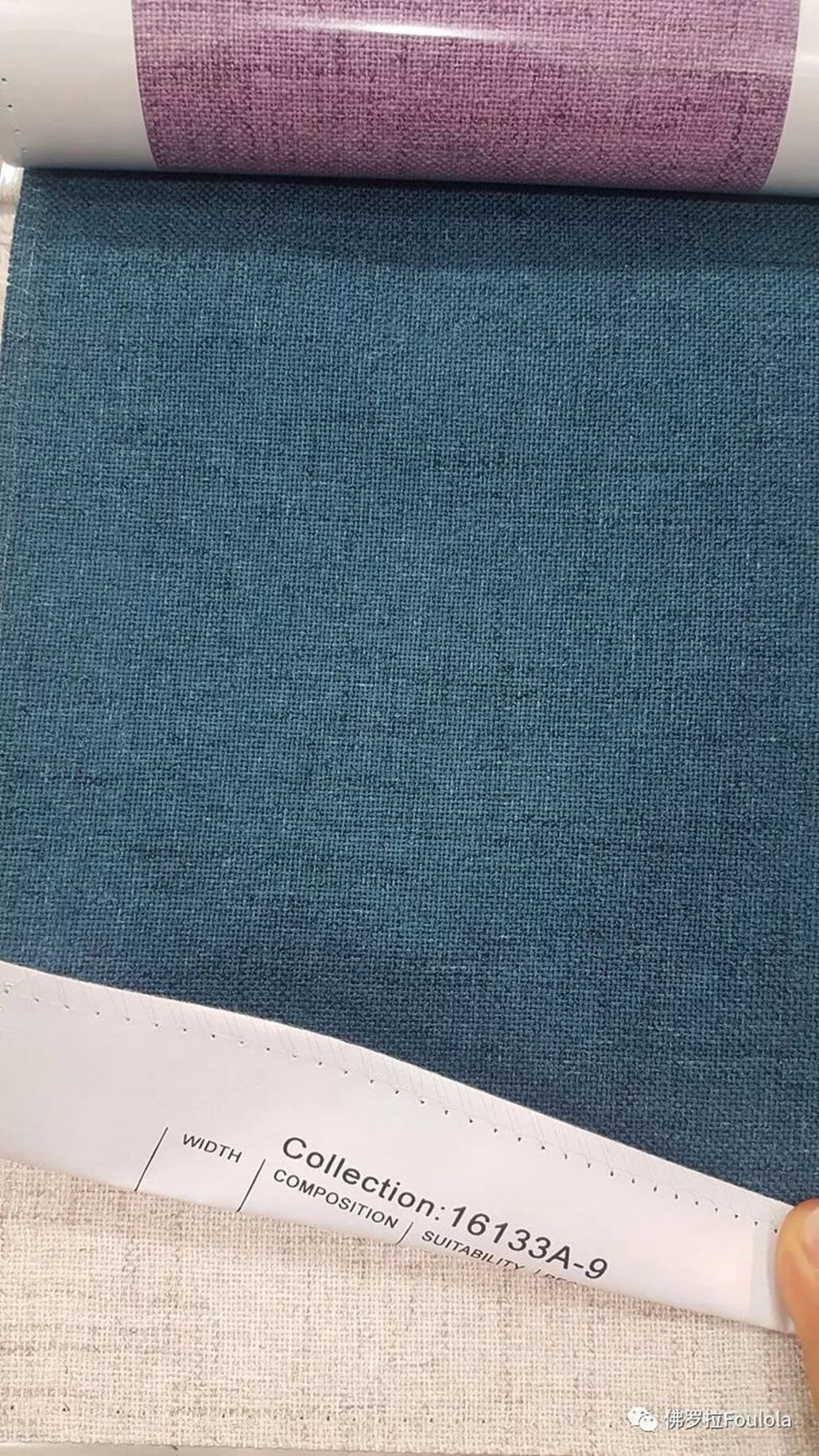 Foulola：16133A# Series,2.8/3.2m Two Sided Artwork Linen Fabric manufacture
