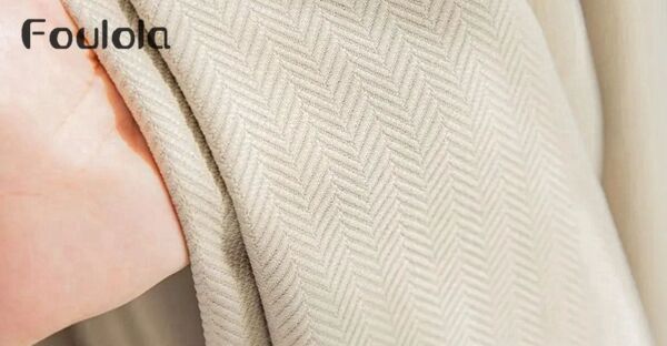 Foulola News：2.8/3.2m 85% Blackout Polyester Curtain Fabric With Two Side Same Design Sound Insulation--XXSC# 