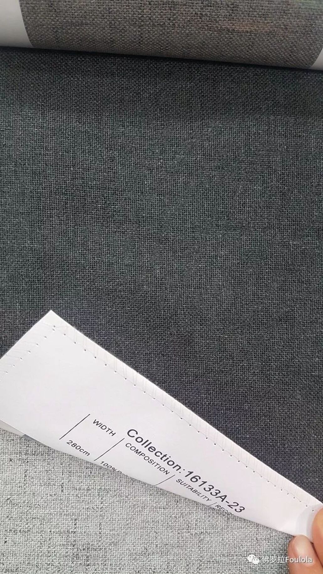Foulola：16133A# Series,2.8/3.2m Two Sided Artwork Linen Fabric factory