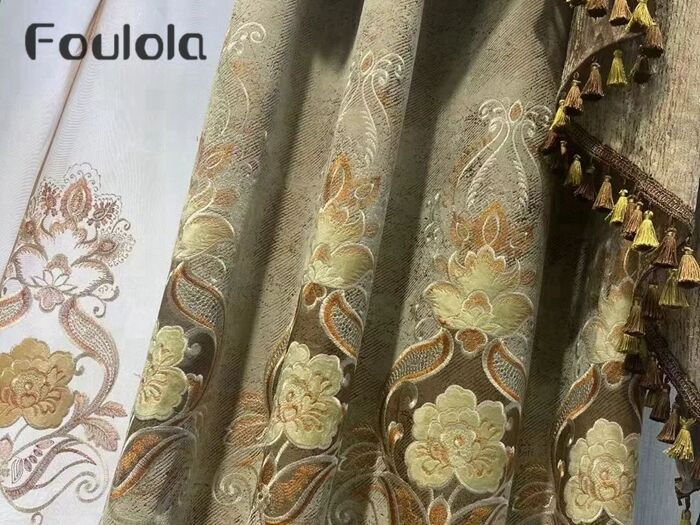 Printed Cotton Linen Custom Made Curtain Drapery
