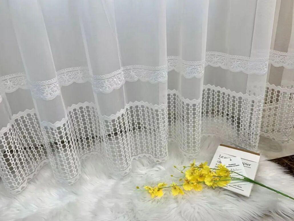 Foulola News:HDXZ/XYT/DKDG/XXLS/JGZ/SSEL/SWMT Embroidered Sheer manufacture