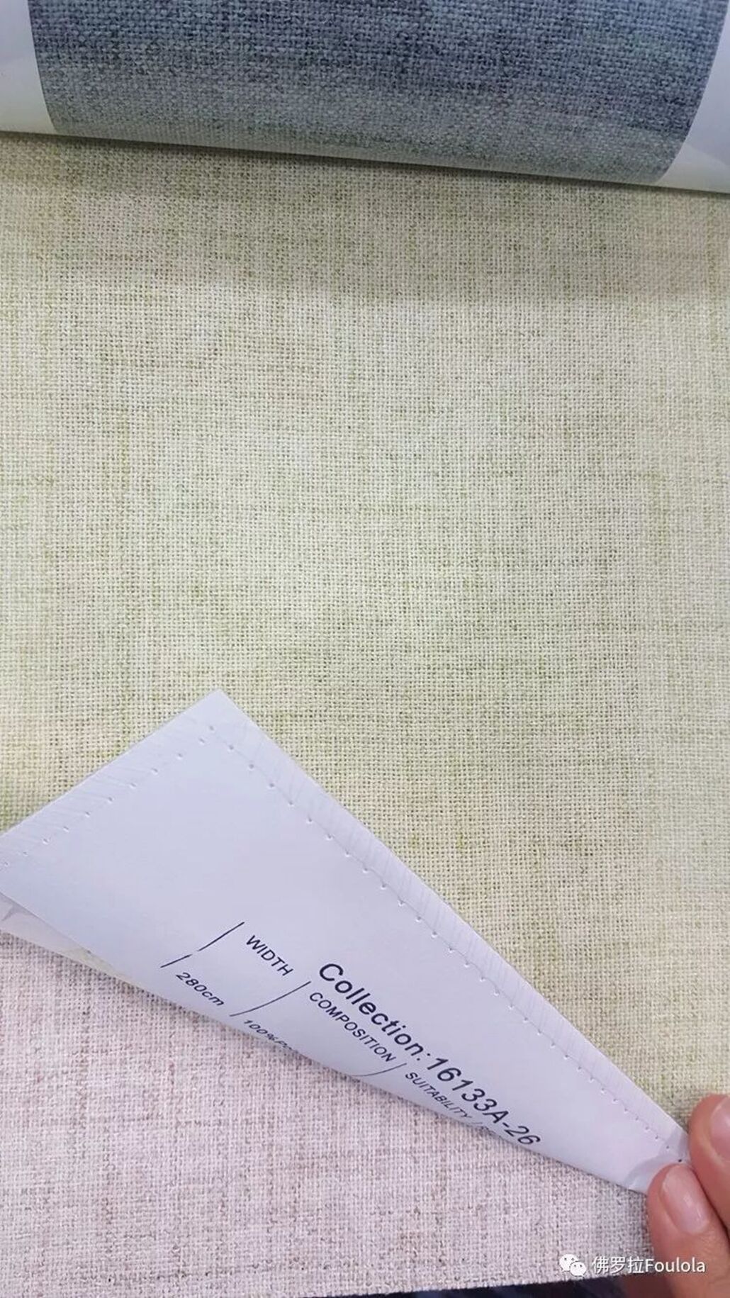 Foulola：16133A# Series,2.8/3.2m Two Sided Artwork Linen Fabric manufacture