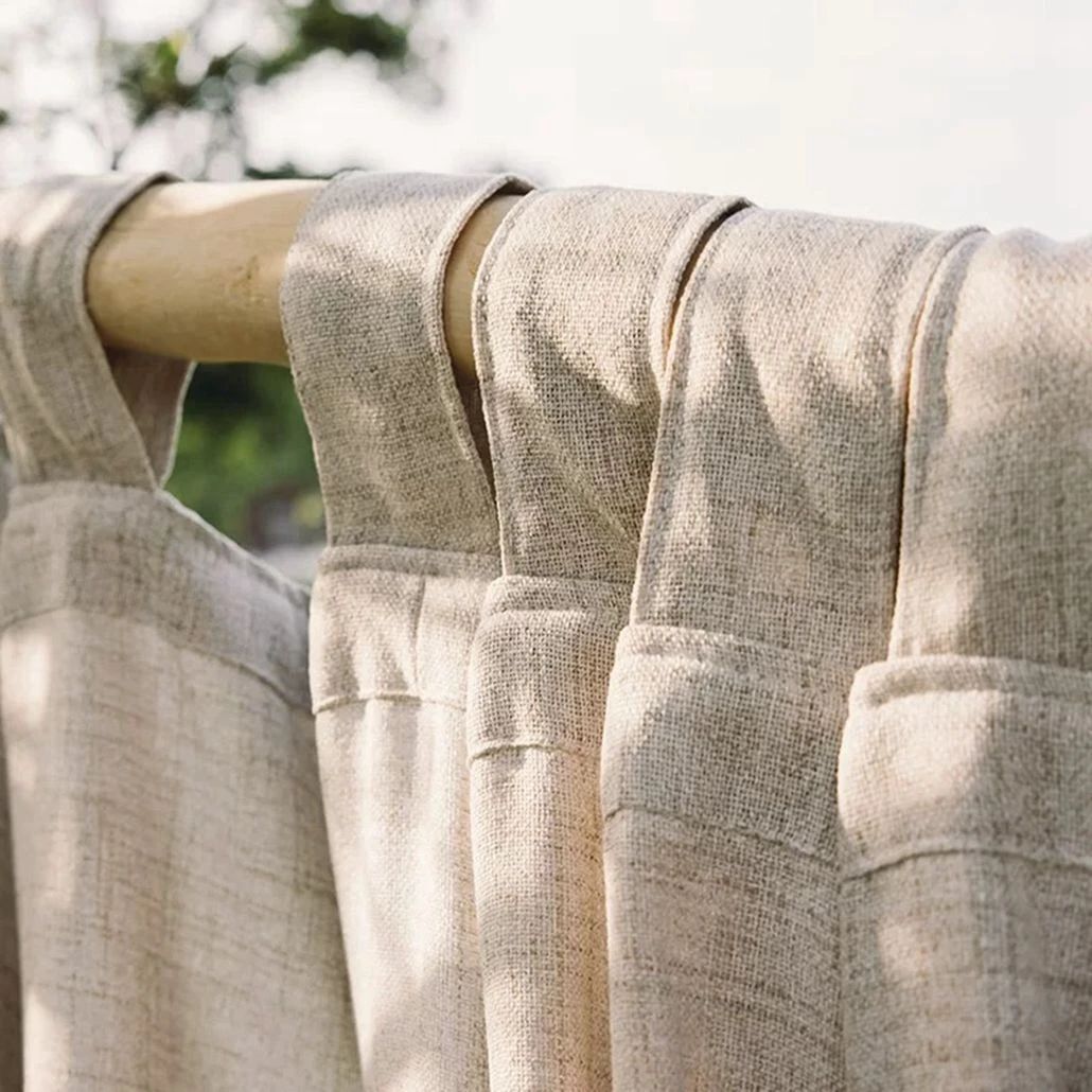 Foulola：16133A# Series,2.8/3.2m Two Sided Artwork Linen Fabric details