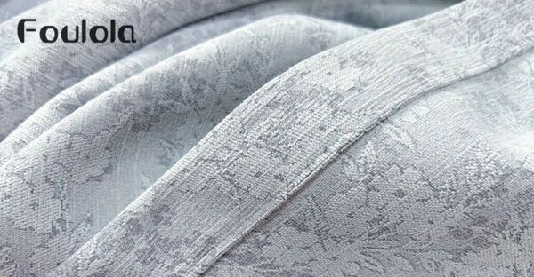 Foulola News：280CM/320CM Width Luxury Double-Sided Chenille Jacquard Blackout Curtain---2611#