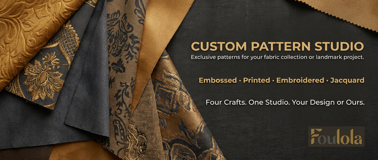 Custom Pattern Studio | Embossed, Printed, Embroidered & Jacquard Designs