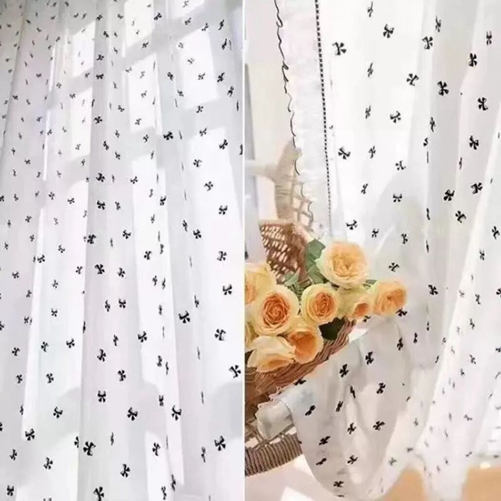Foulola News:HDXZ/XYT/DKDG/XXLS/JGZ/SSEL/SWMT Embroidered Sheer factory