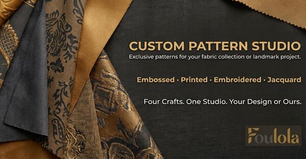 Custom Pattern Studio | Embossed, Printed, Embroidered & Jacquard Designs