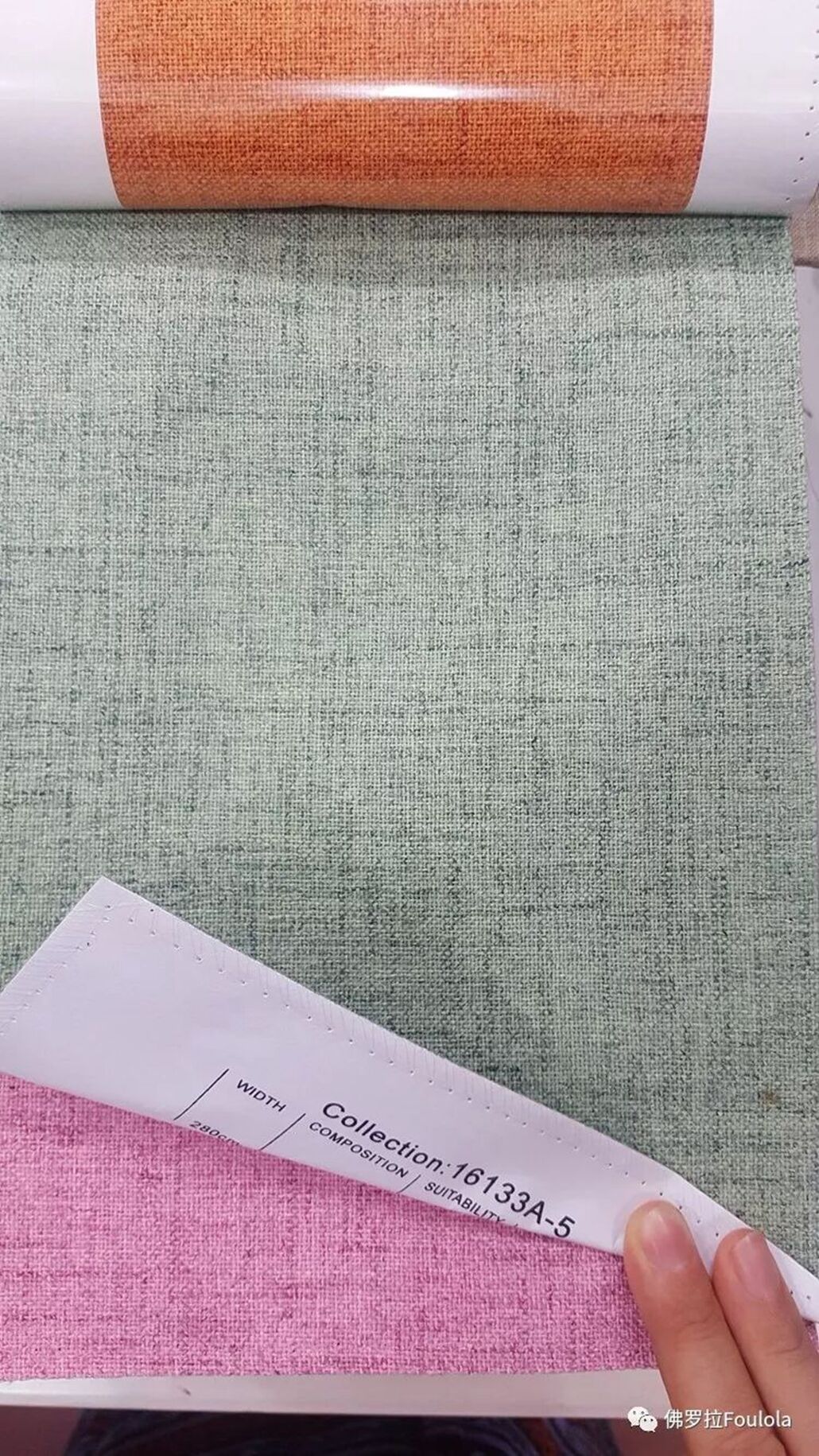 Foulola：16133A# Series,2.8/3.2m Two Sided Artwork Linen Fabric manufacture