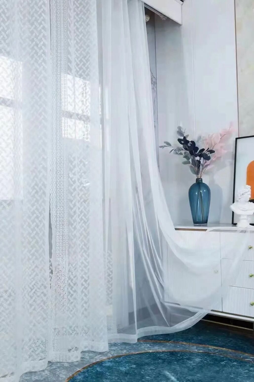 Foulola News:HDXZ/XYT/DKDG/XXLS/JGZ/SSEL/SWMT Embroidered Sheer supplier