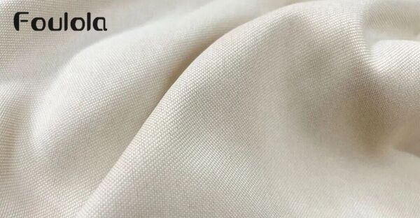 Foulola News: Beidseitig gleich aussehende Leinen-Optik Blackout-Vorhang & Stoff---TSM#