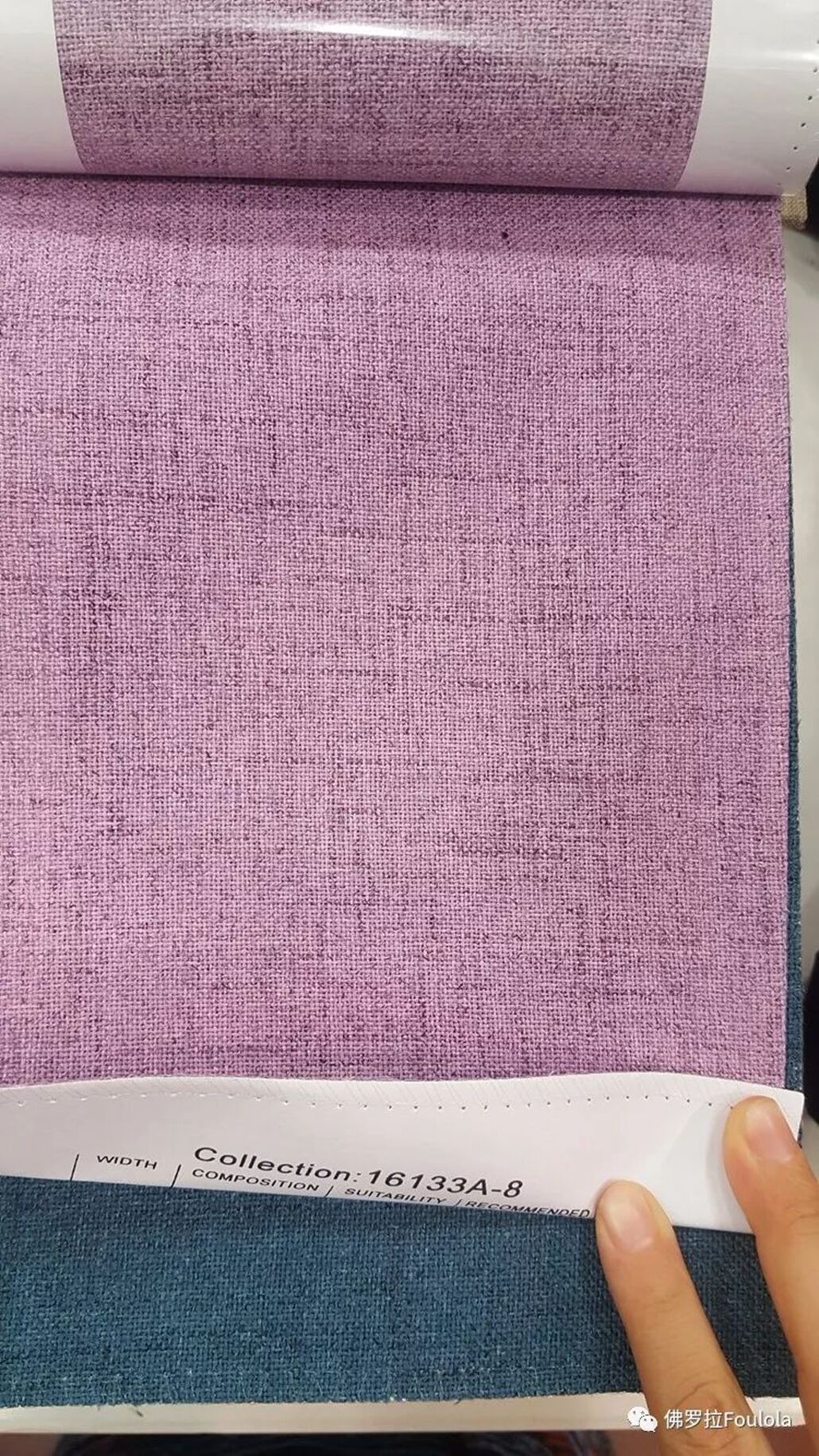 Foulola：16133A# Series,2.8/3.2m Two Sided Artwork Linen Fabric factory