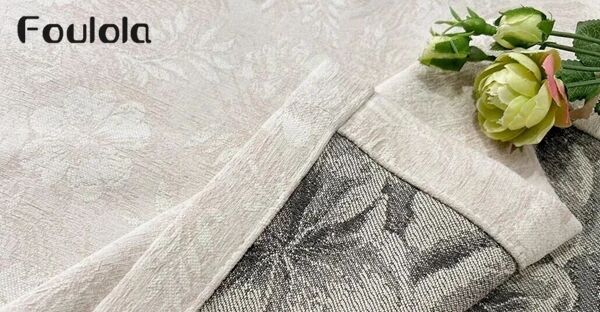 Aħbarijiet Foulola: 2.8/3.2M Dwi-ġewwa Luxul Jacquard Chenille Blackout Curtain Fabric---BDMG/YYJN#