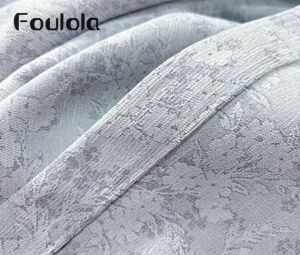 Foulola News：280CM/320CM Width Luxury Double-Sided Chenille Jacquard Blackout Curtain---2611#