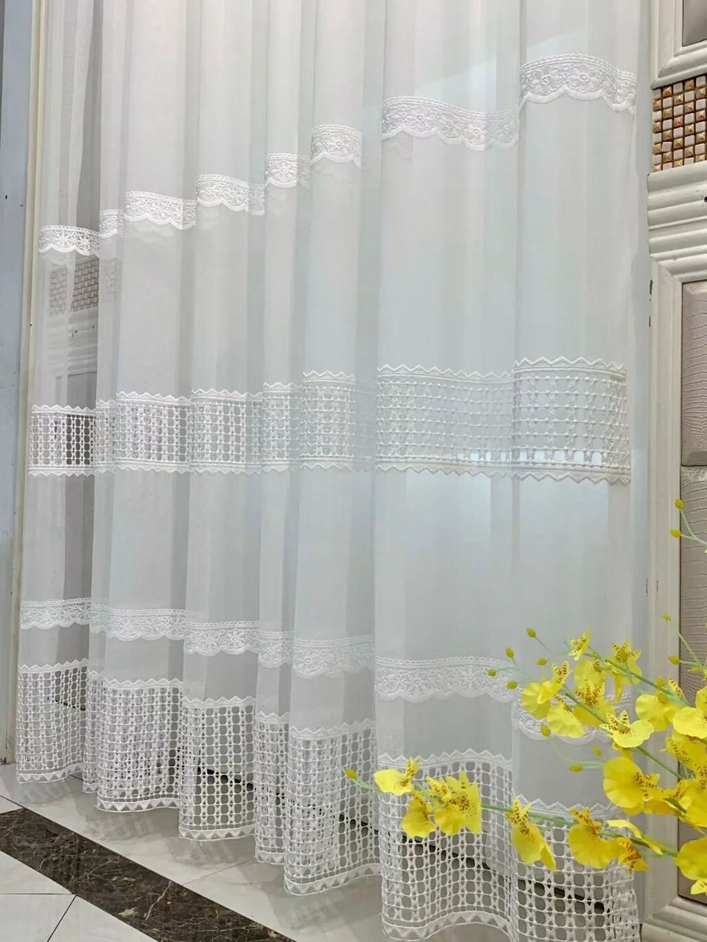 Foulola News:HDXZ/XYT/DKDG/XXLS/JGZ/SSEL/SWMT Embroidered Sheer supplier