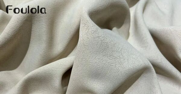 Foulola News：2.8/3.2M Width 80% Blackout Solid Light Pattern Design Linen Style Curtain Fabric---RLM#