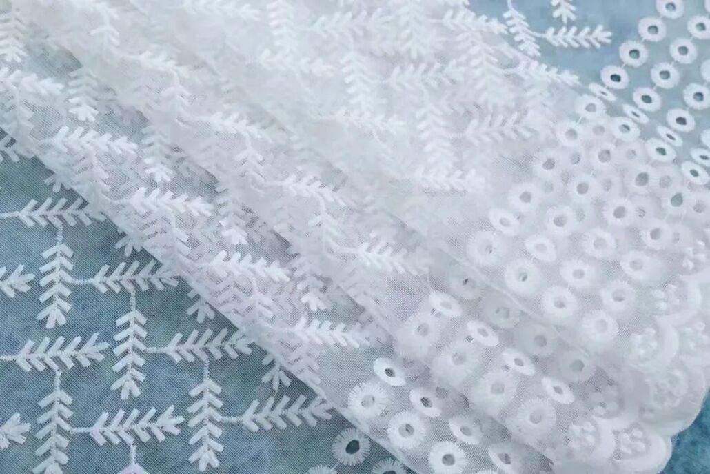 Foulola News:HDXZ/XYT/DKDG/XXLS/JGZ/SSEL/SWMT Embroidered Sheer factory