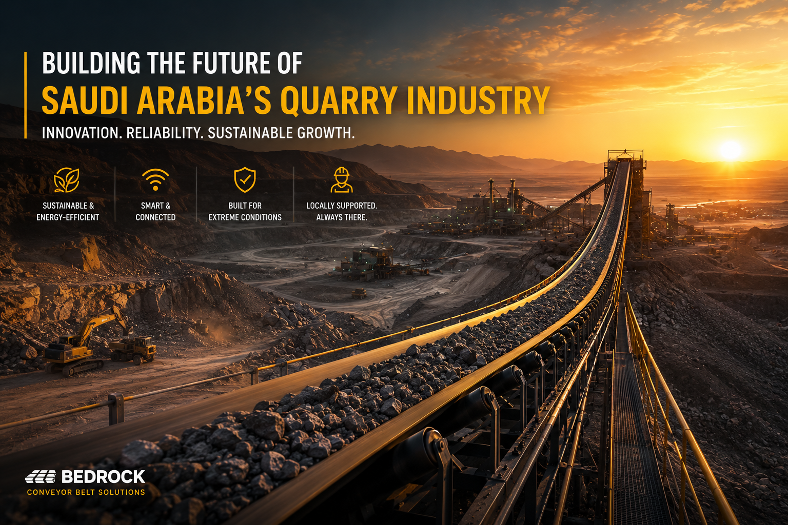 The Future of Saudi Arabia’s Quarry Industry: Conveyor Belt Innovation Driving Growth