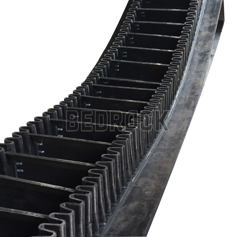 New Supply Unloading Warehouse Sidewall Heat Resistant Adjustable Speed Rubber Conveyor Belt for Manufacturing Plant