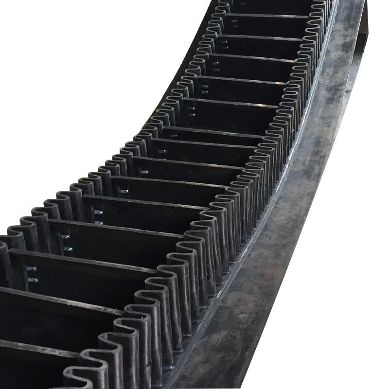New Supply Unloading Warehouse Sidewall Heat Resistant Adjustable Speed Rubber Conveyor Belt for Manufacturing Plant