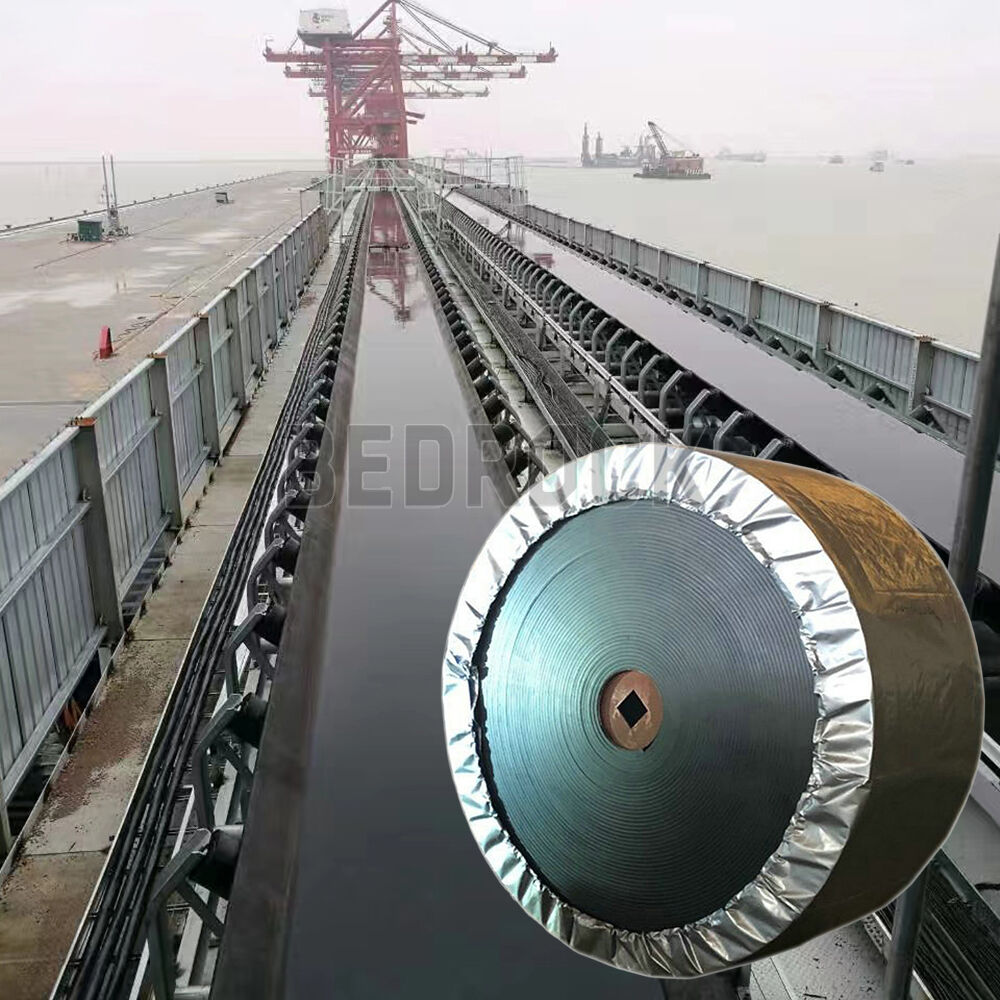 سیستم حمل و نقل در فاصله‌های طولانی و شرایط سنگین در بنادر: نوار نقاله لاستیکی برای حمل مواد شُل در صنایع، نوار نقاله صنعتی برای حمل مواد شُل