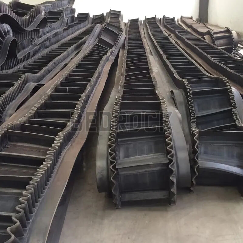 Heavy Duty Rubber Corrugated Sidewall Conveyor Belt for Coal Mining and Restaurants