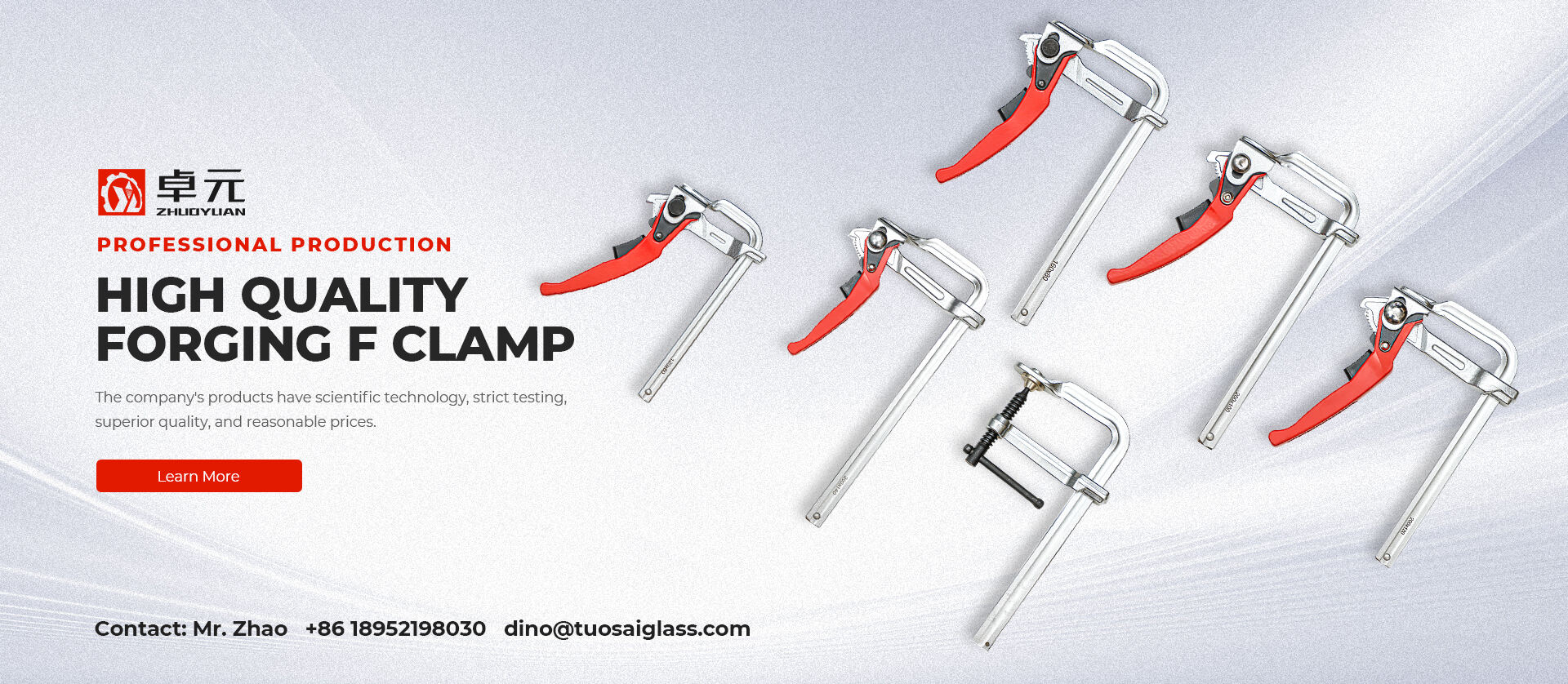 C clamp, F clamps, Pipe clamp,T clamp Supplier - Zhuoyuan