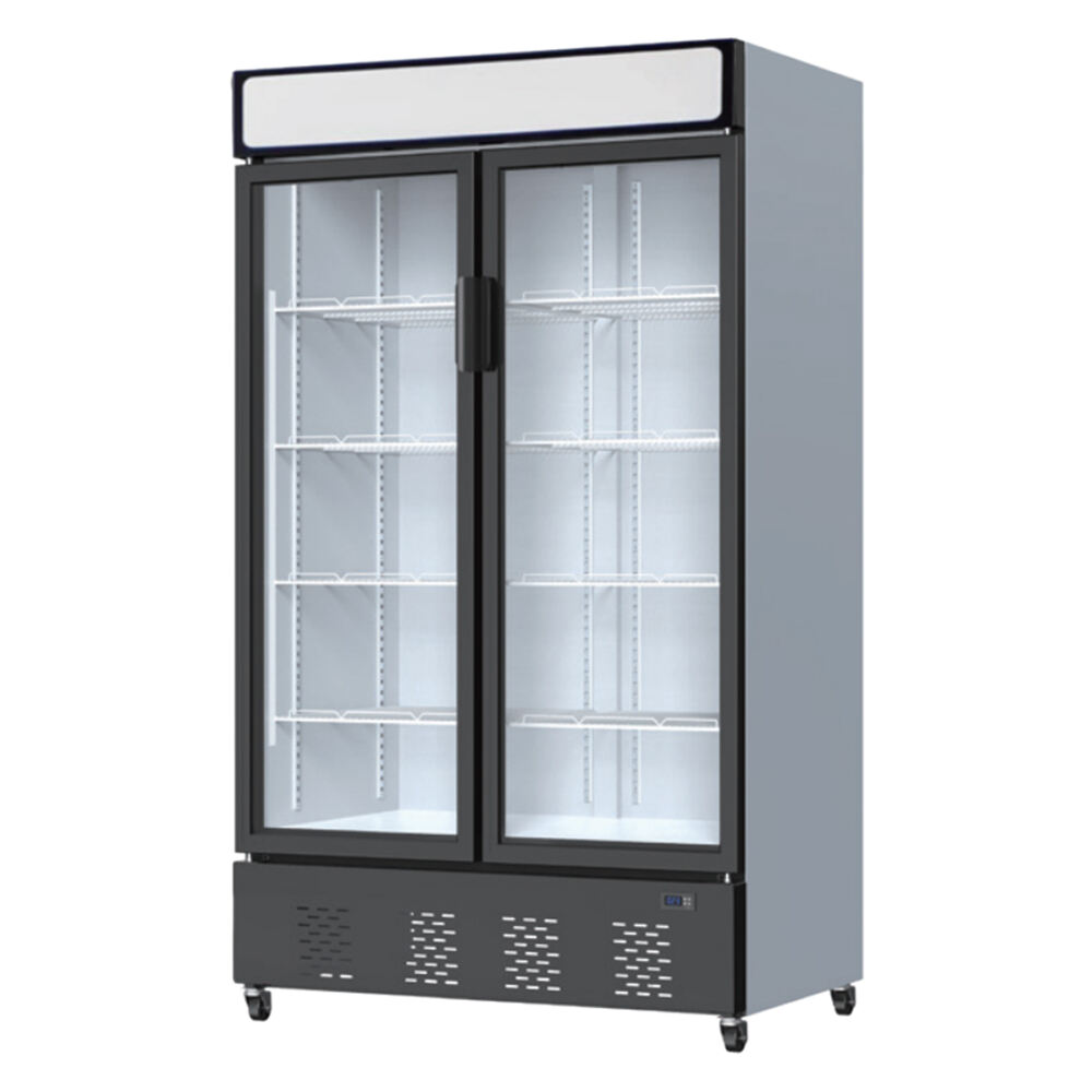 1360L ETL Dubbele glazen deuren verticale rechtopstaande koelvitrine SC-1368FDX