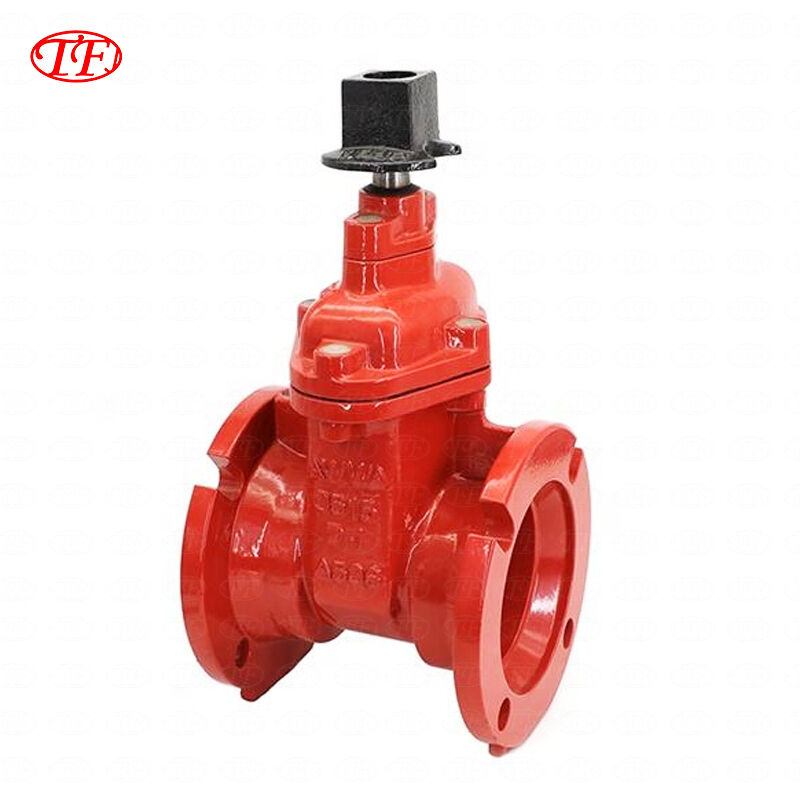 Ductile iron flange concealed stem bottom-mounted gate valve PN10/16 DN15-DN500 soft seal EPDM