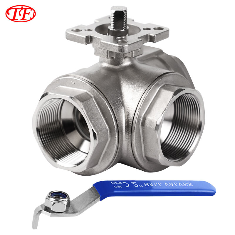 Tee Threaded Ball Valve (304 Stainless Steel)