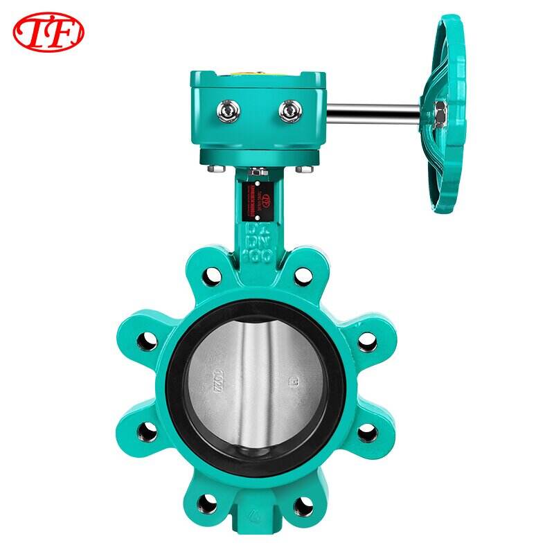 Cast Steel LT-type Lug Worm Gear Wafer Butterfly Valve