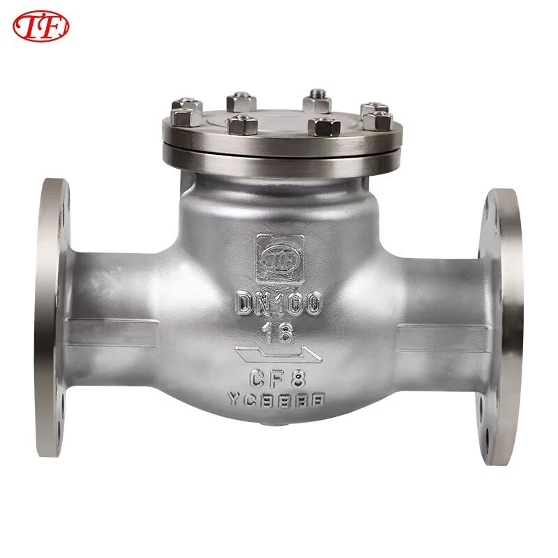 304/316 rustfrit stål, flange-svinghækleventil H44W-16P