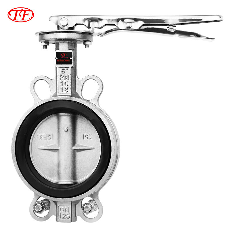  Stainless Steel CF8/CF8M Manual Handle Wafer Butterfly Valve EPDM Blue D71X-16Q