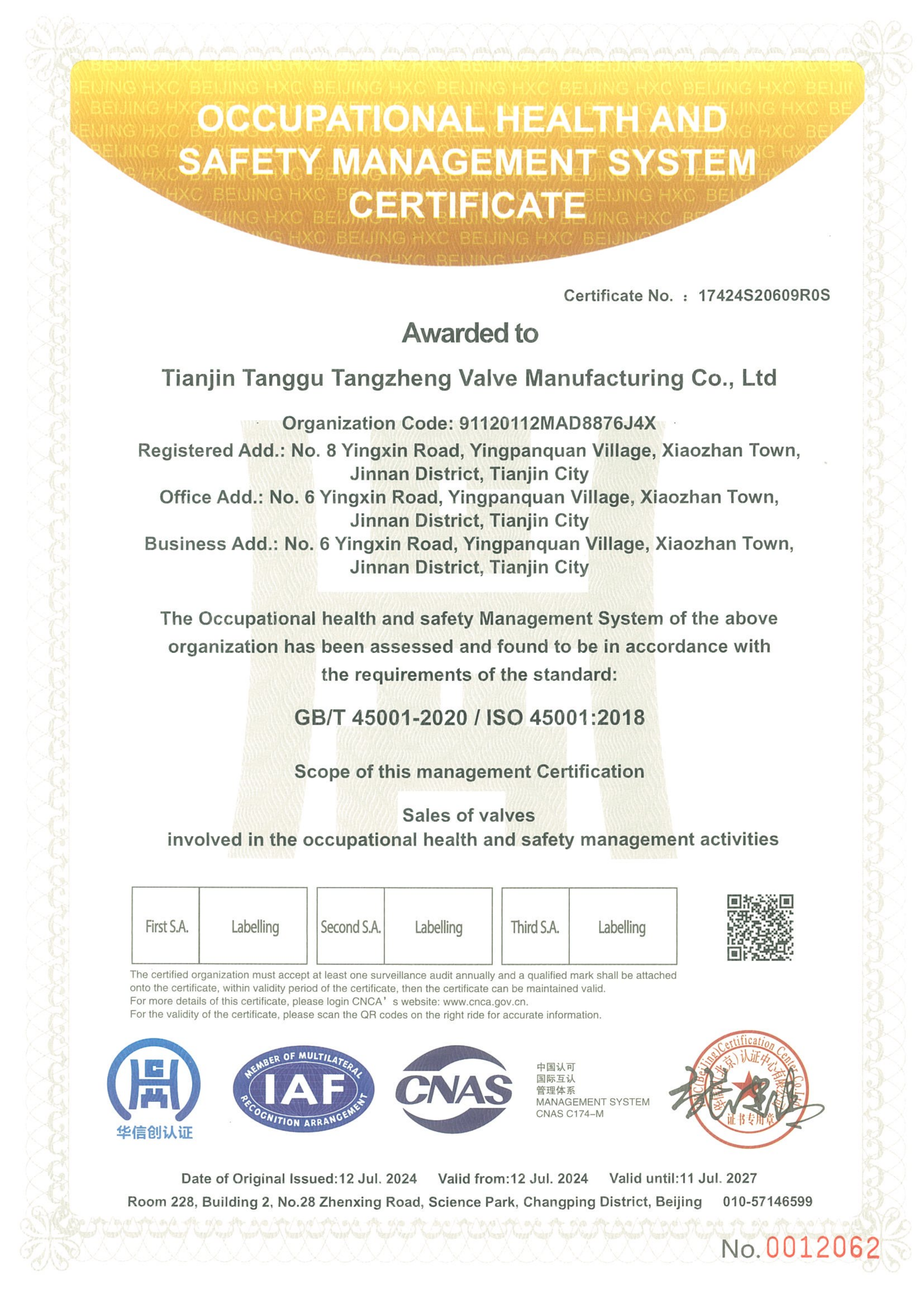 ISO certifikat